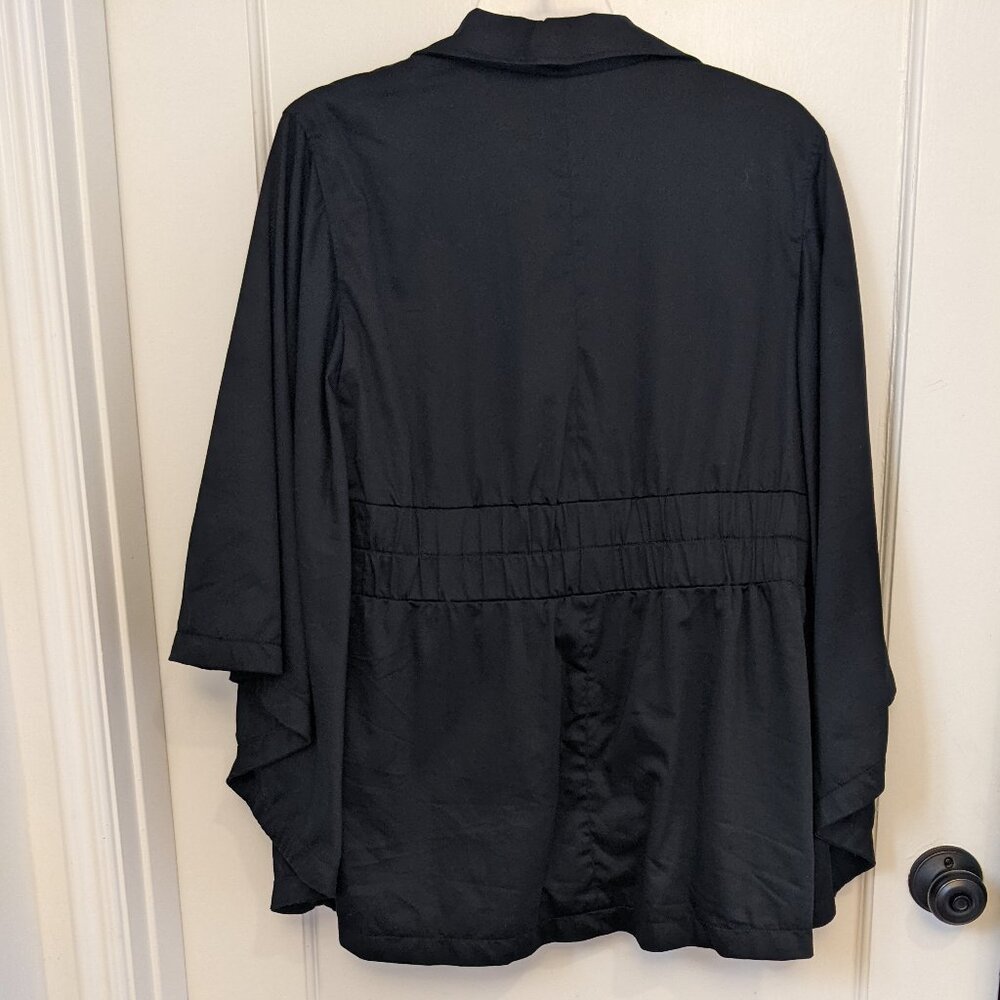 Ambition Womens XL Jacket Windbreaker Pockets Lined Jacket Batwing Sleeves - Picture 2 of 11